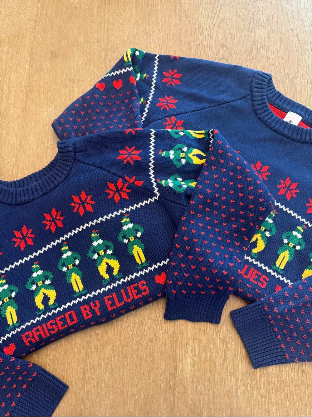 Hanna Andersson Raised By Elves Holiday Sweater Set XS & XL
